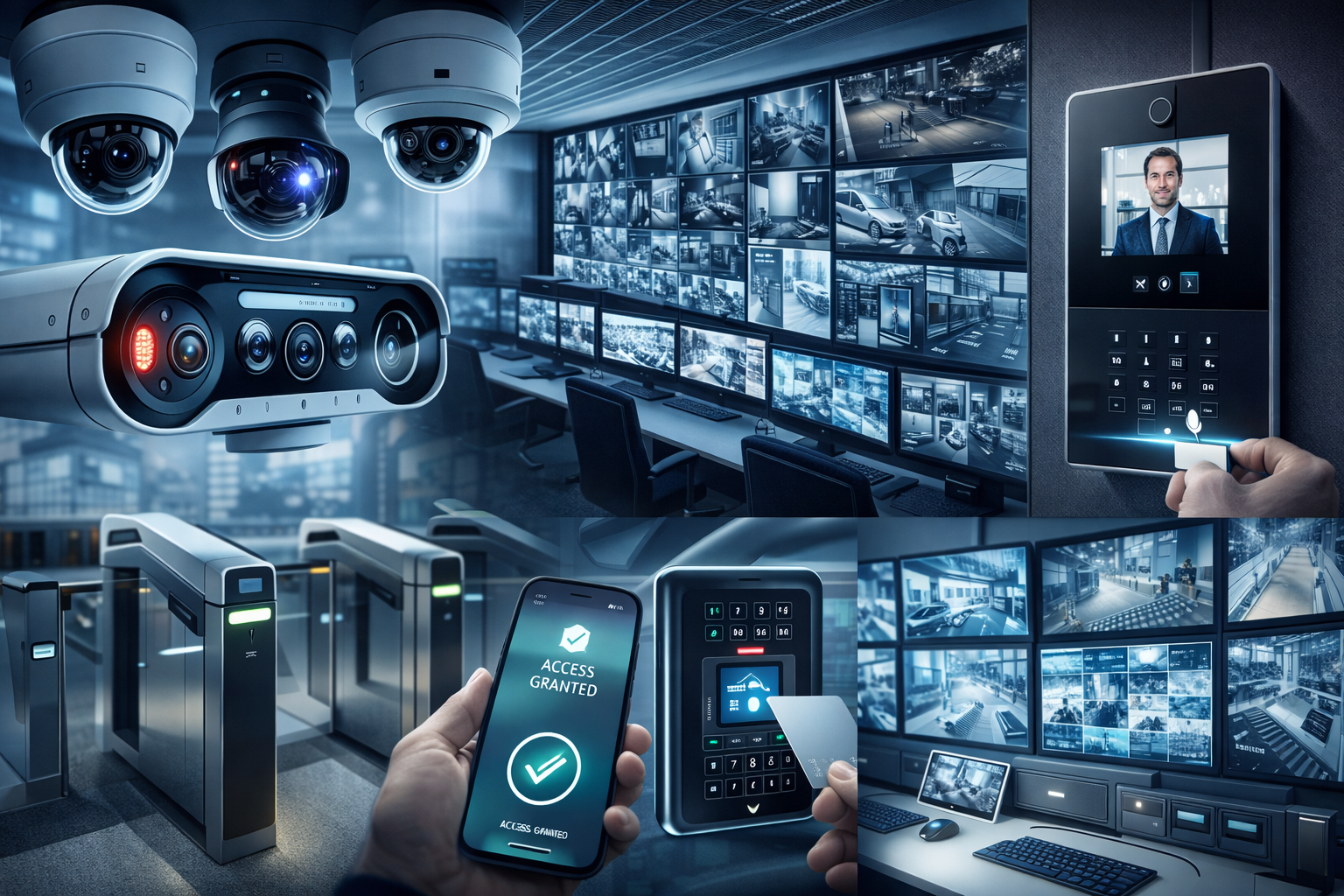 Commercial security system installation in Cleveland Ohio