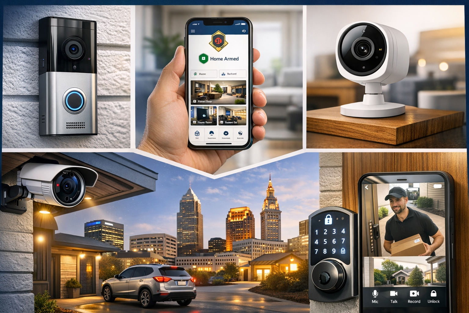 Residential security system and camera installation in Cleveland Ohio